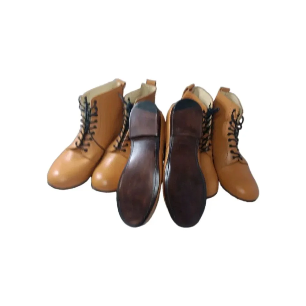 Javier Handmade  Men's Boots Lot Of 3 Sizes 8 & 9 British Tan